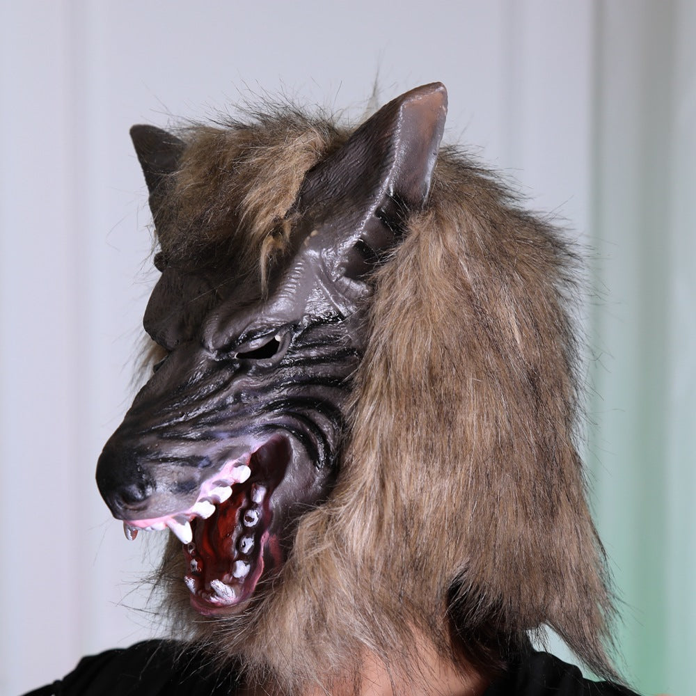 Halloween Wolf Head Costume Mask - Vinyl