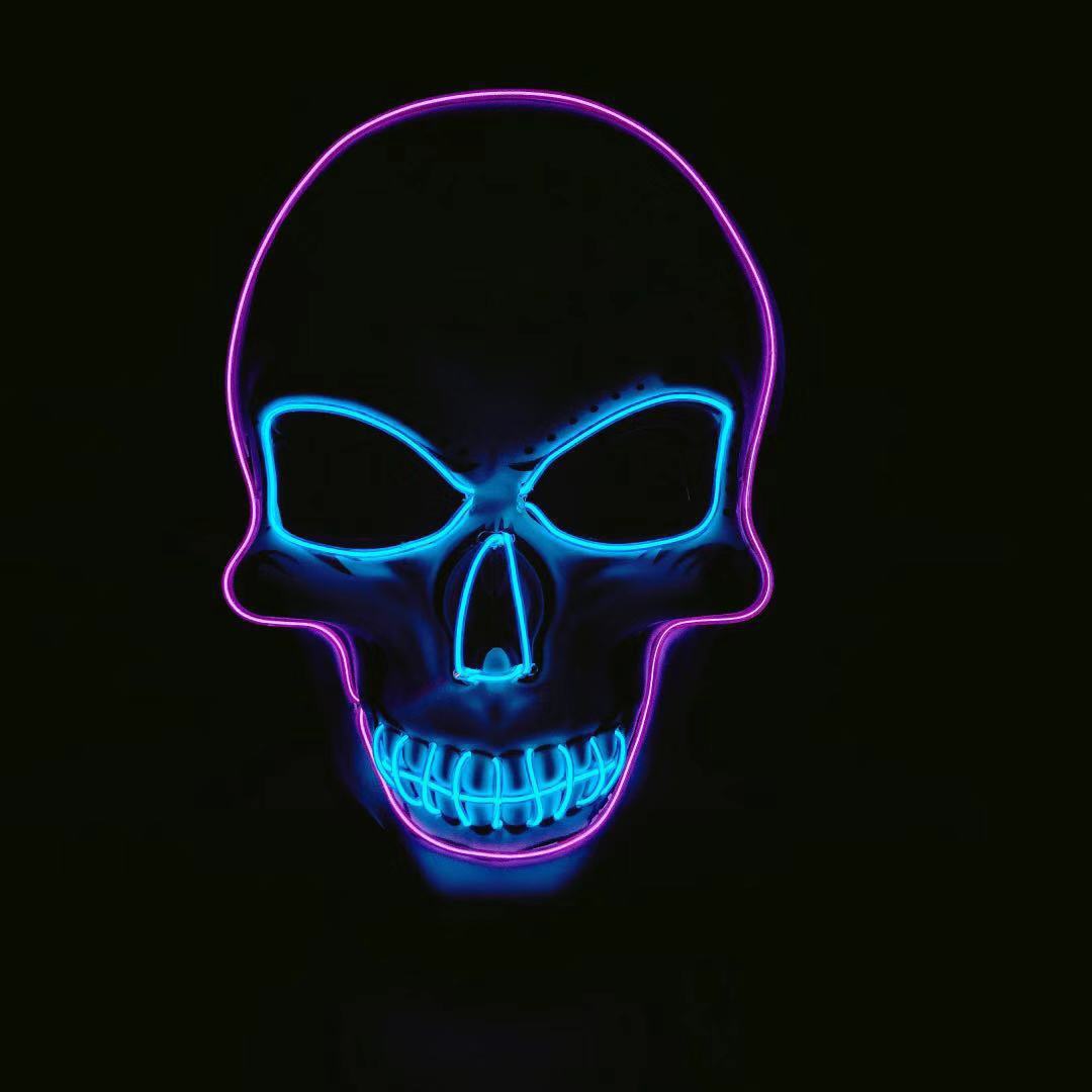 Halloween Glow-in-the-Dark Masks - Plastic