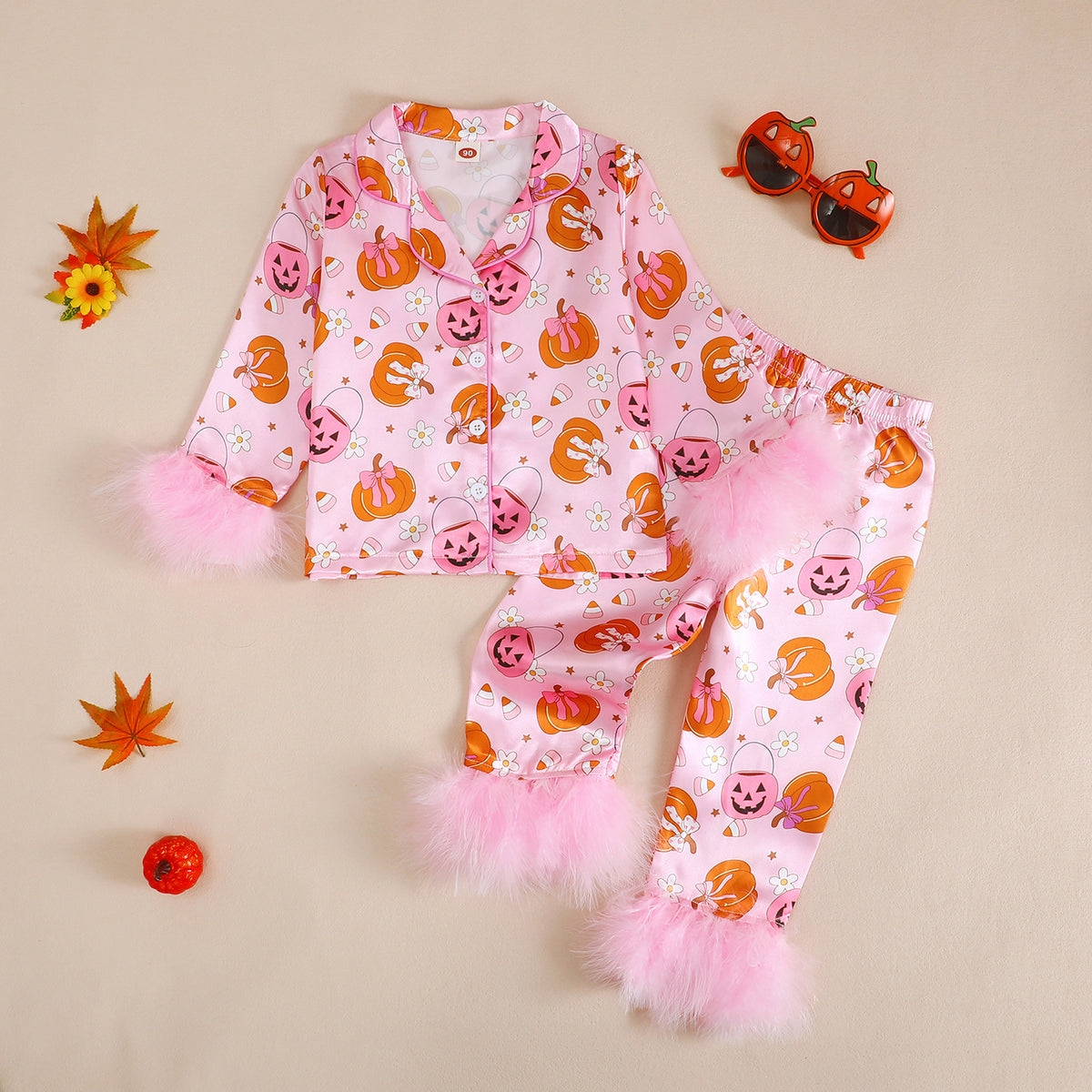 Girls' Halloween Pajama Set