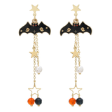 Gothic Halloween Pumpkin Ghost Earrings