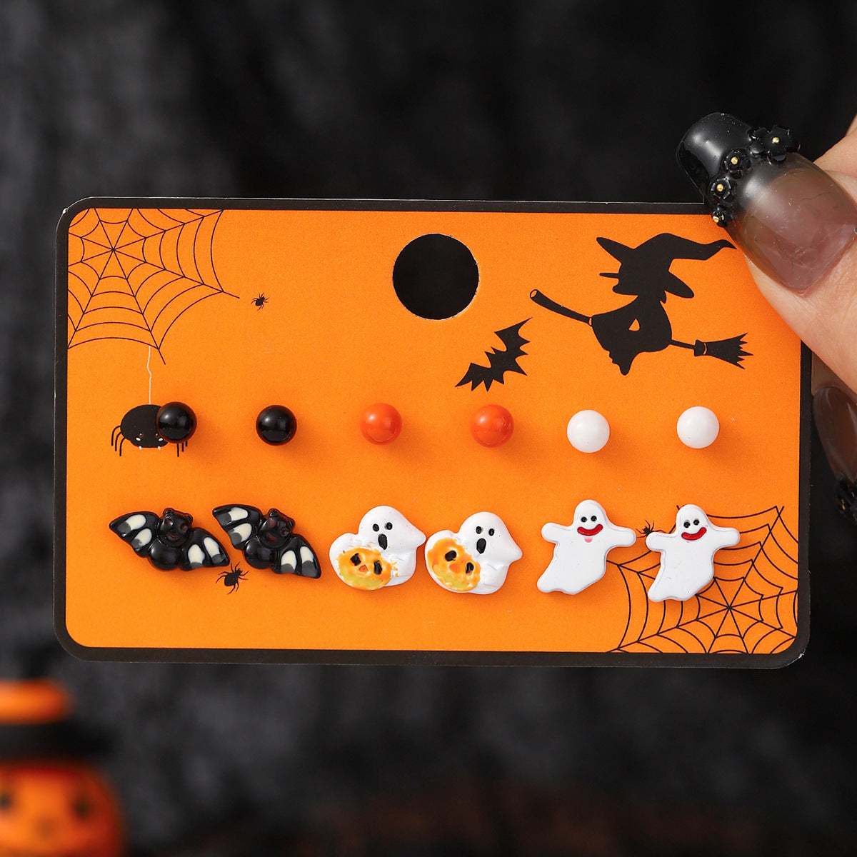 Cartoon Halloween Earrings Set