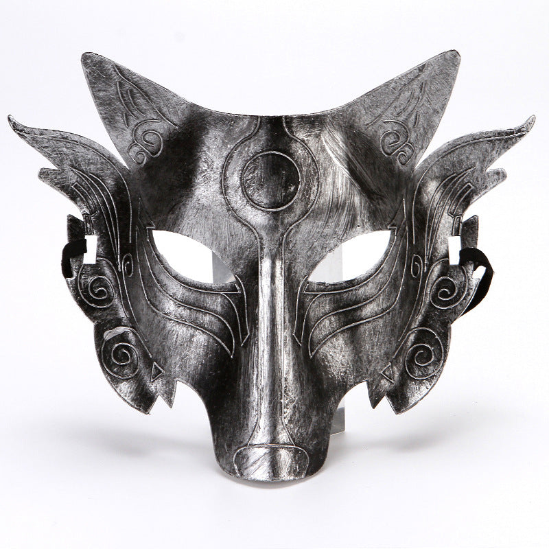 Halloween Wolf Head Masquerade Mask - Plastic