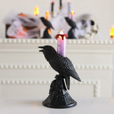 Halloween Crow LED Flameless Candle - Plastic