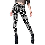 Halloween Skull Print Yoga Pants