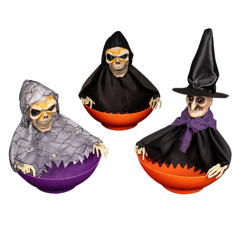 Halloween Electric Ghost Candy Tray Prop
