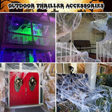 Halloween Light-Up Spider Web Decoration