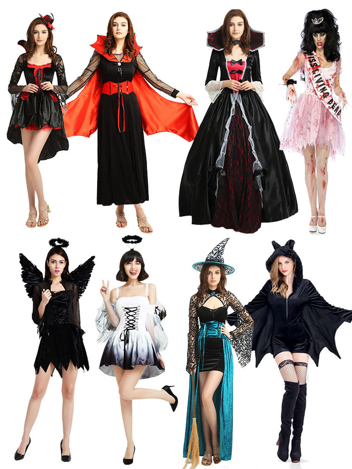 Halloween Witch Costume Dress - Cotton