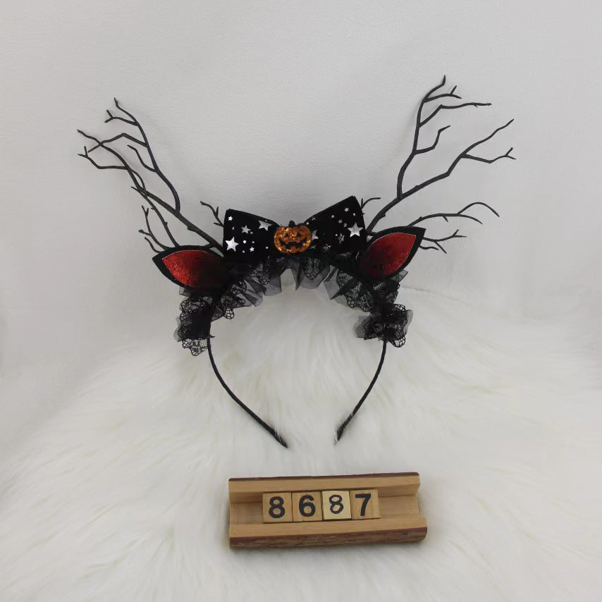Halloween Pumpkin Headband and Hair Accessories