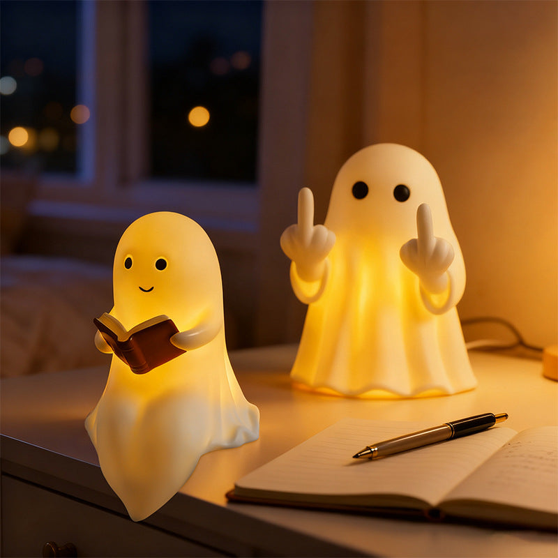 Halloween Reading Ghost Night Light
