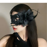 Halloween Anime Half-Face Mask - Plastic