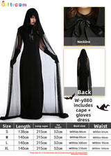 Halloween Witch Costume Dress - Cotton
