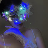Halloween Anime Half-Face Mask - Plastic