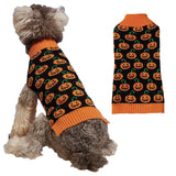 Halloween Pumpkin Knit Pet Sweater - Acrylic