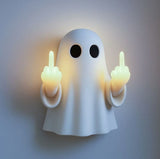 Halloween Middle Finger Ghost Night Light - Resin