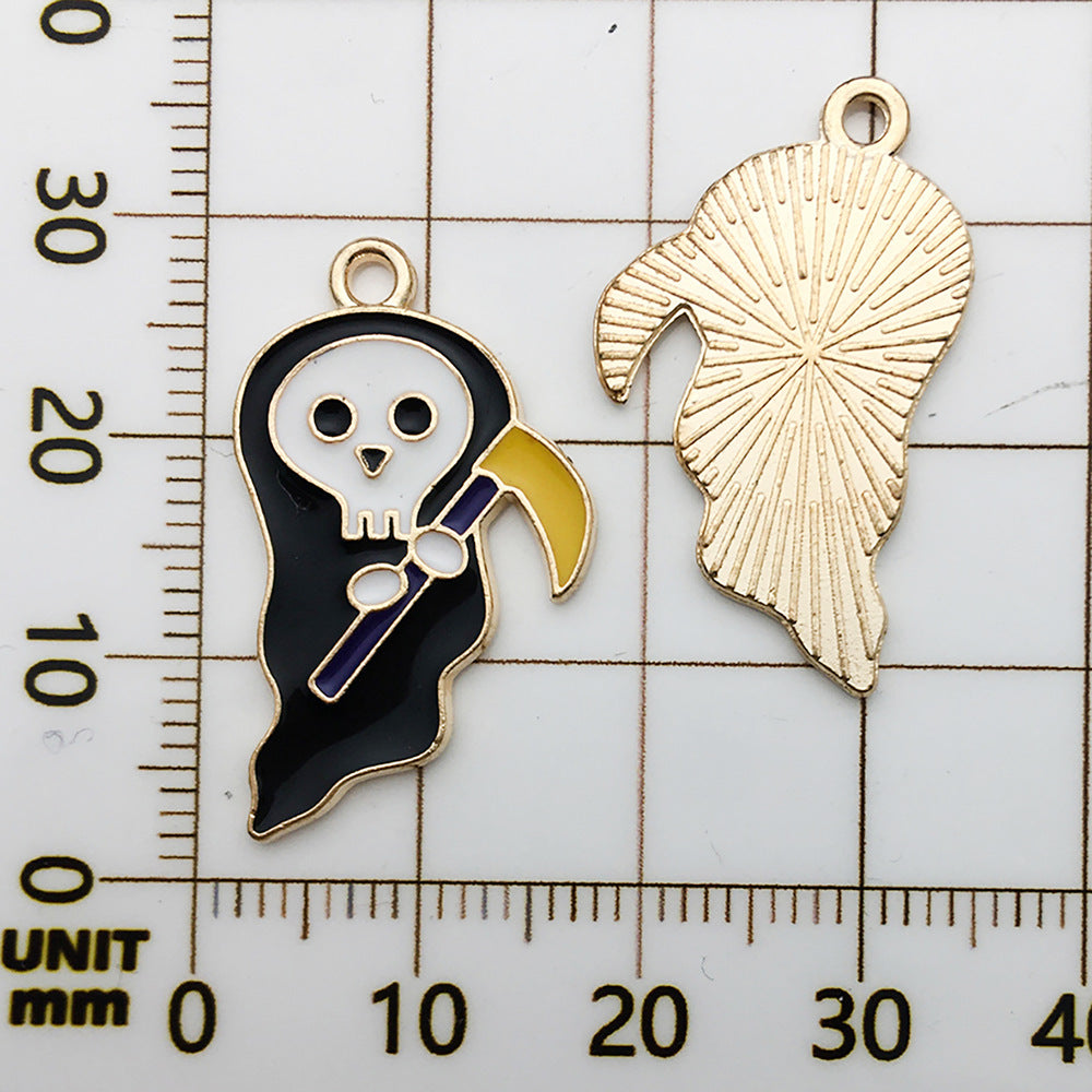 Halloween Enamel Jewelry Pendants - Alloy DIY Charms