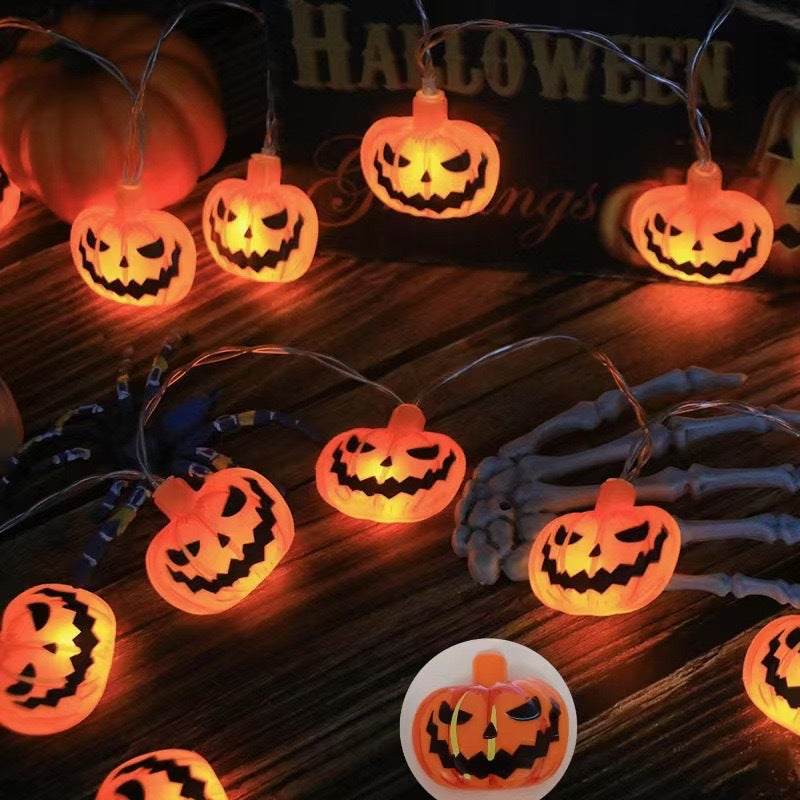 Halloween LED String Lights - Ghost, Spider and Pumpkin Designs