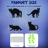 Halloween Black Cat Yard Sign - PVC