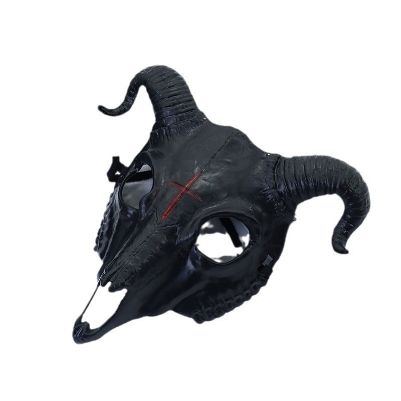 Halloween Full-Face Ram and Sheep Horror Mask - Plastic
