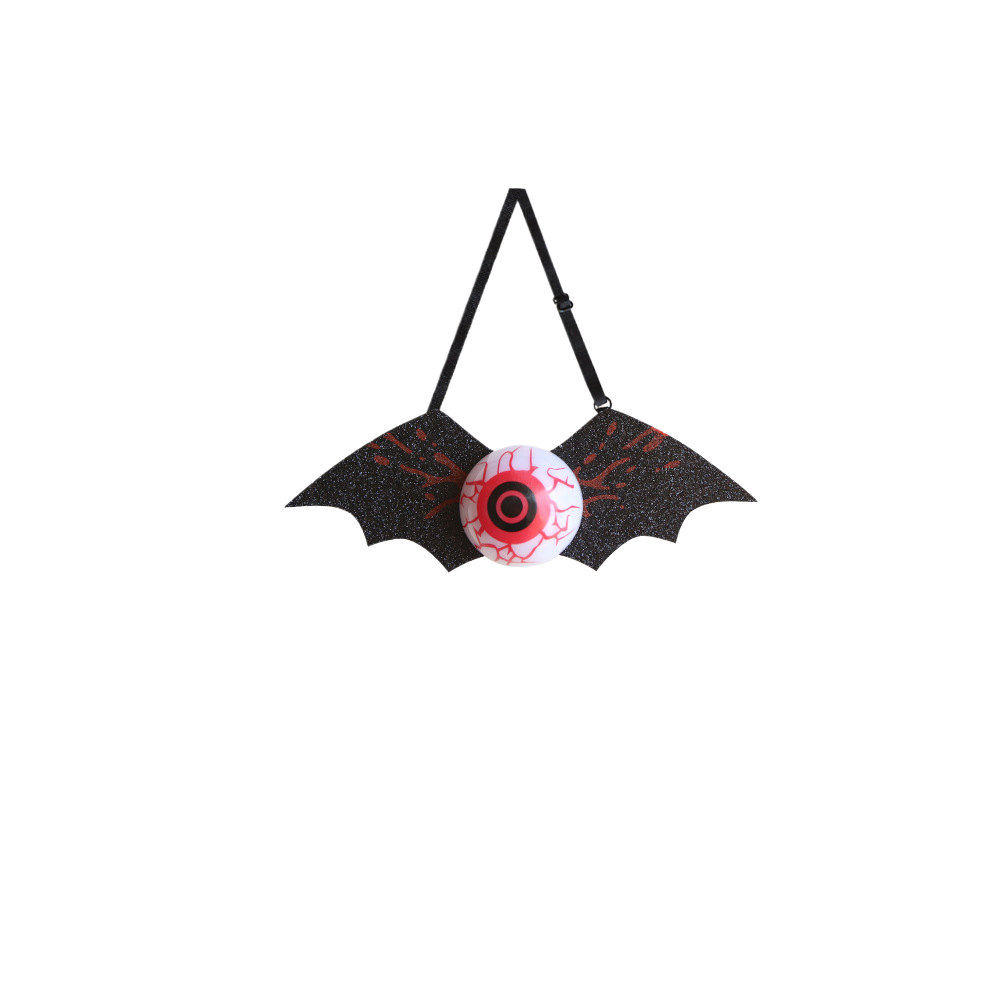 Halloween Light-Up Eyeball Tie - Non-woven fabric