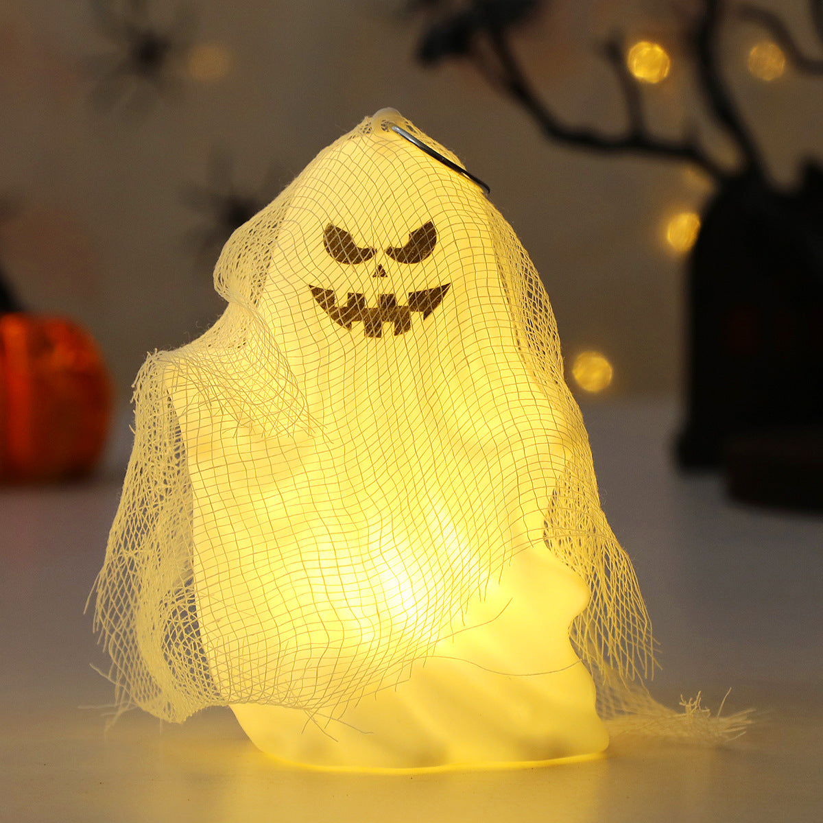 Halloween Portable Pumpkin Lantern - Plastic