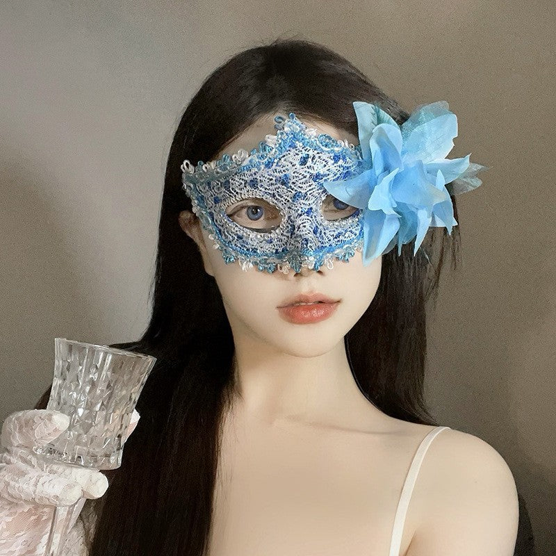 Halloween Anime Half-Face Mask - Plastic