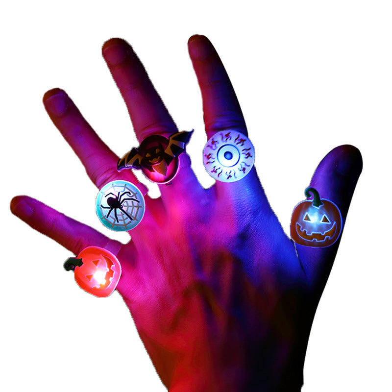 Halloween Light-Up Pumpkin Ring