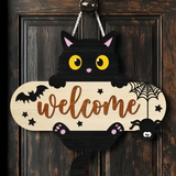 Halloween Wooden Hanging Door Sign