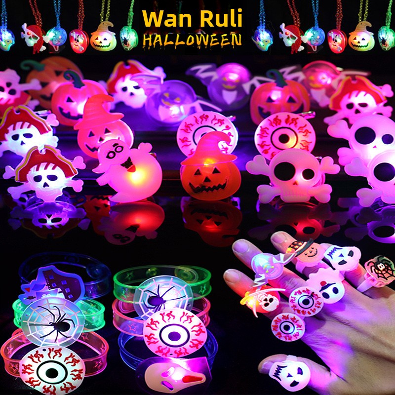 Halloween and Christmas LED Light-Up Accessories - Plastic
