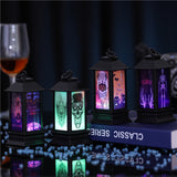 Halloween Glowing Oil-Style Lantern - Plastic