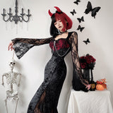 Halloween Gothic Black Costume Dress