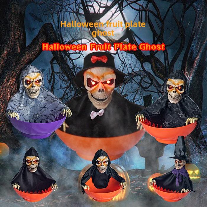 Halloween Electric Ghost Candy Tray Prop