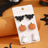 Halloween Cartoon Earrings Set