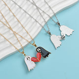 Halloween Cartoon Enamel Magnetic Necklace