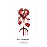 Halloween Scar Tattoo Stickers