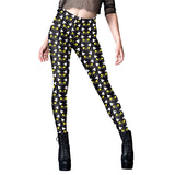 Halloween Skull Print Yoga Pants