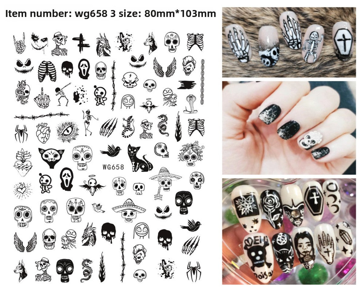 Halloween Nail Stickers - Vinyl