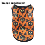 Halloween Pet Vest Pumpkin Print - Polyester