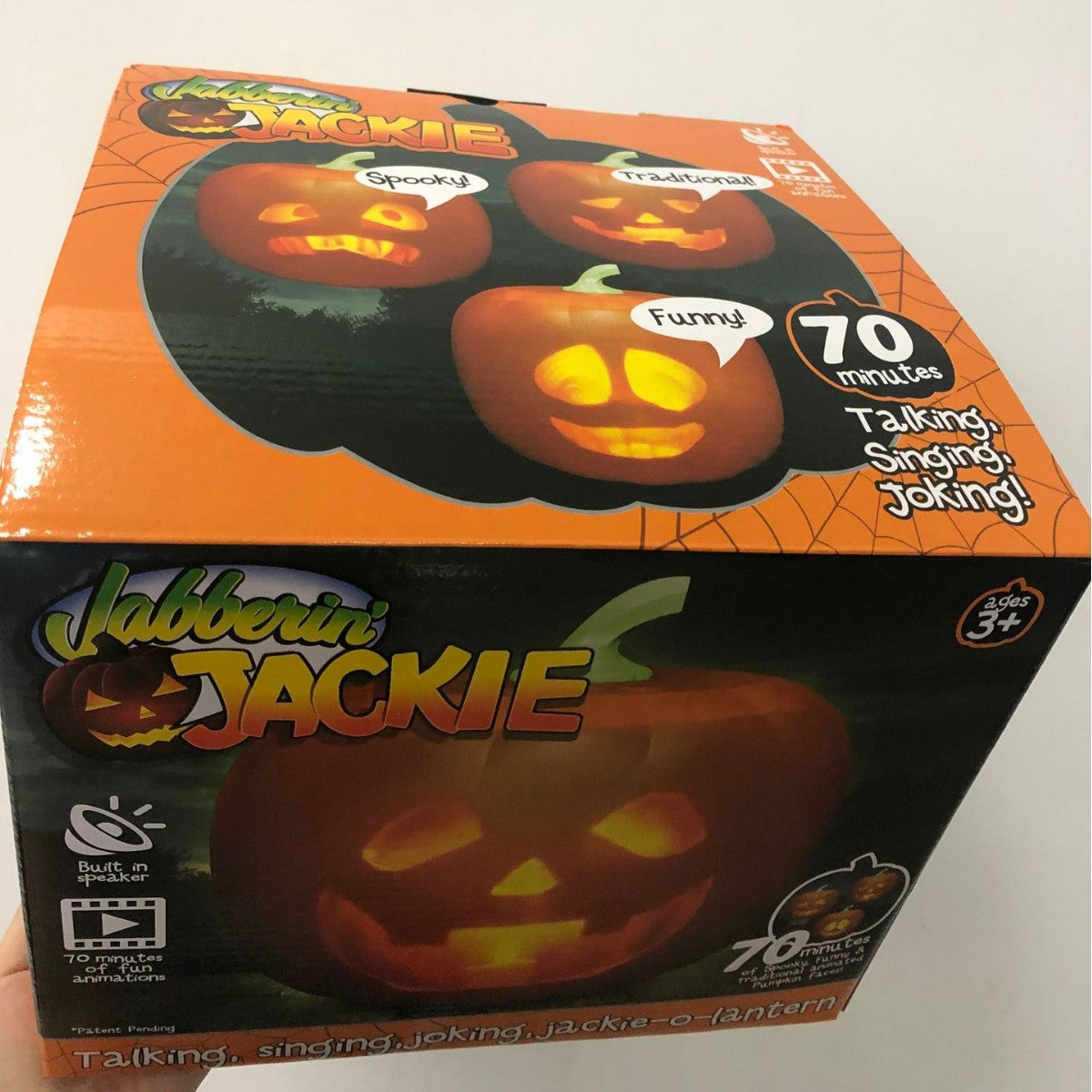 Sunreal Talking Pumpkin Lantern Halloween Projector - Plastic