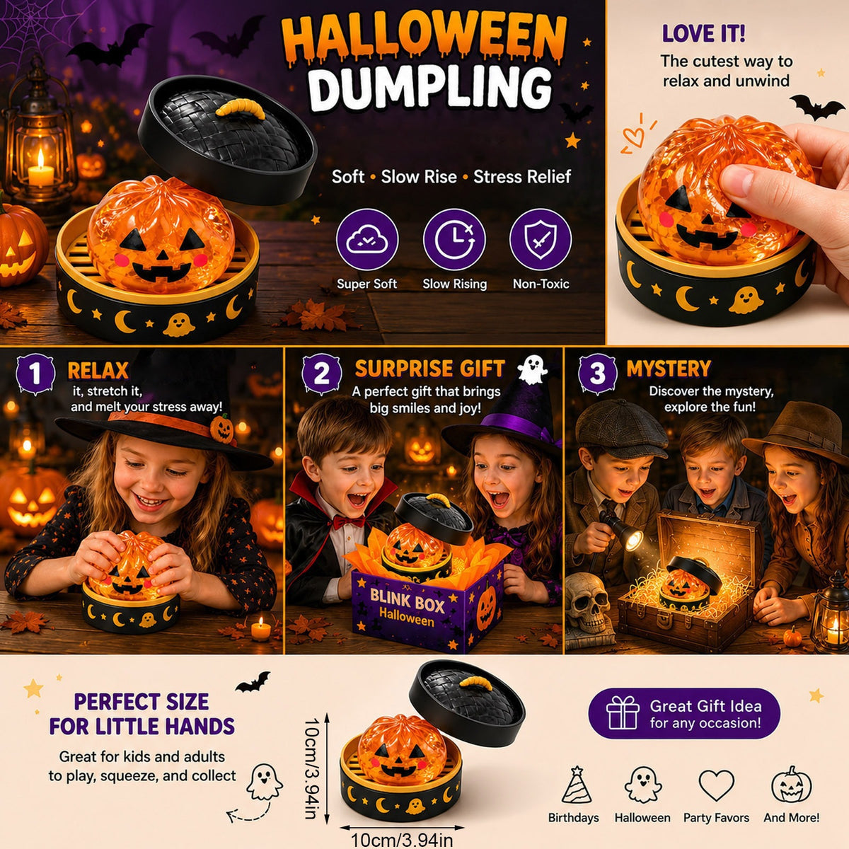 Halloween Ghost Squeeze Fidget Toy - TPR