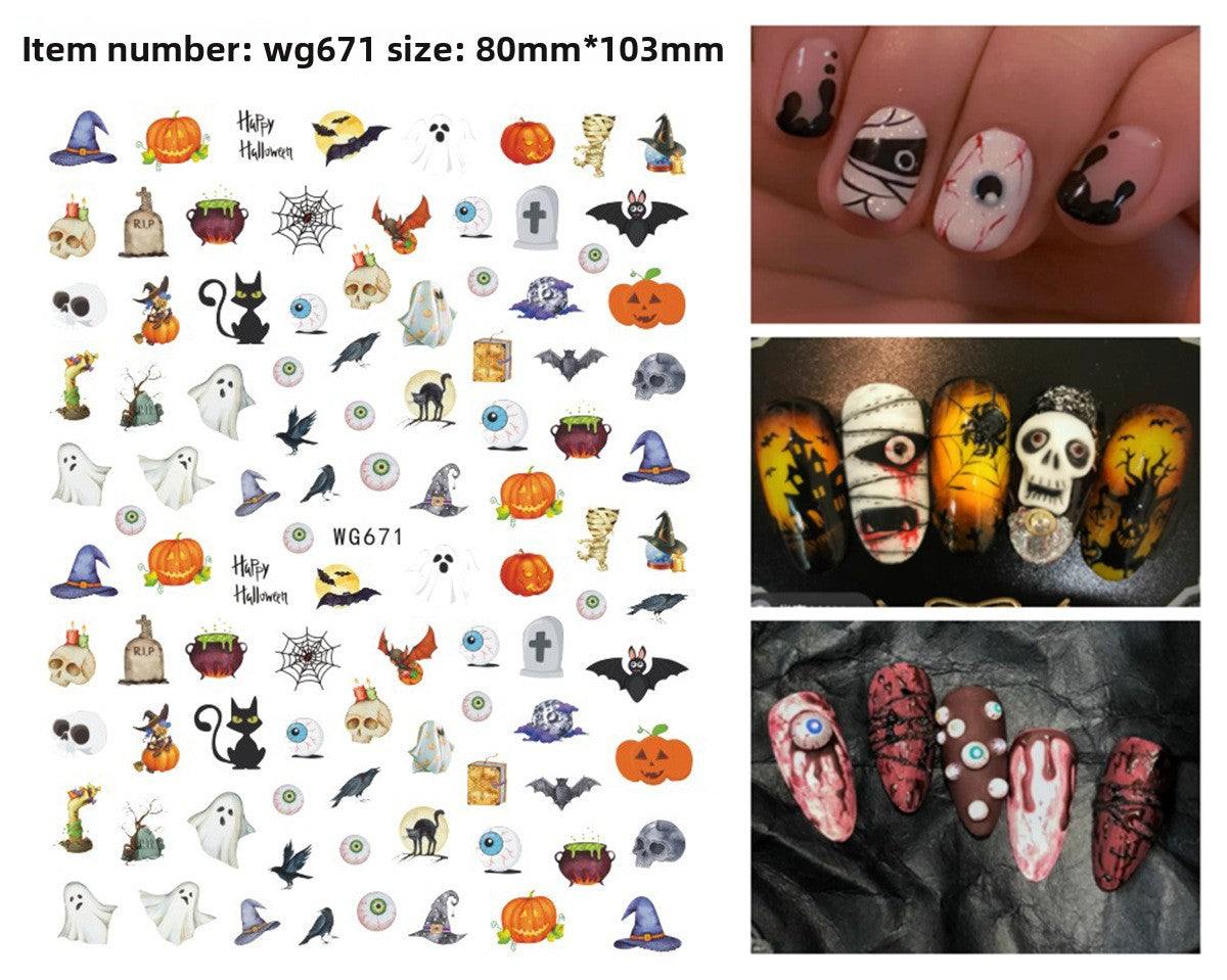 Halloween Nail Stickers - Vinyl