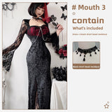 Halloween Gothic Black Costume Dress