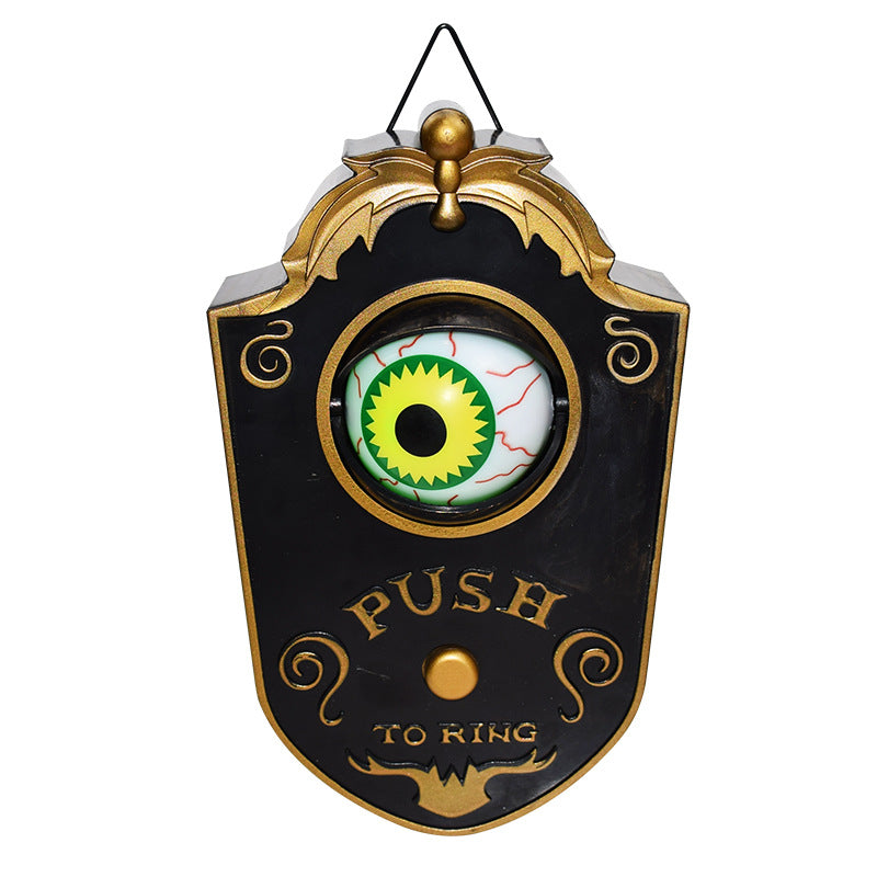Halloween One-Eyed Doorbell Decoration with Sound - Plastic