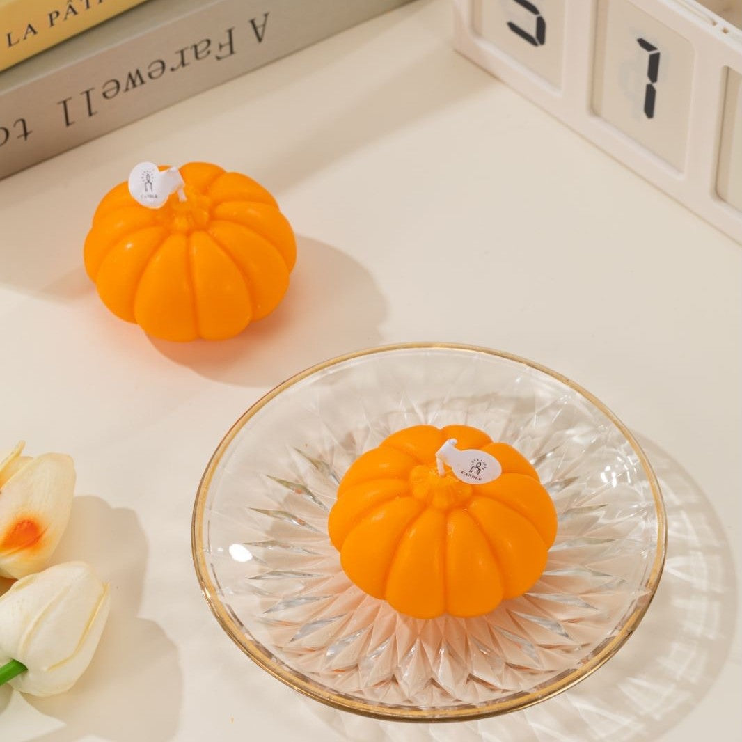 Halloween Pumpkin Face Candle