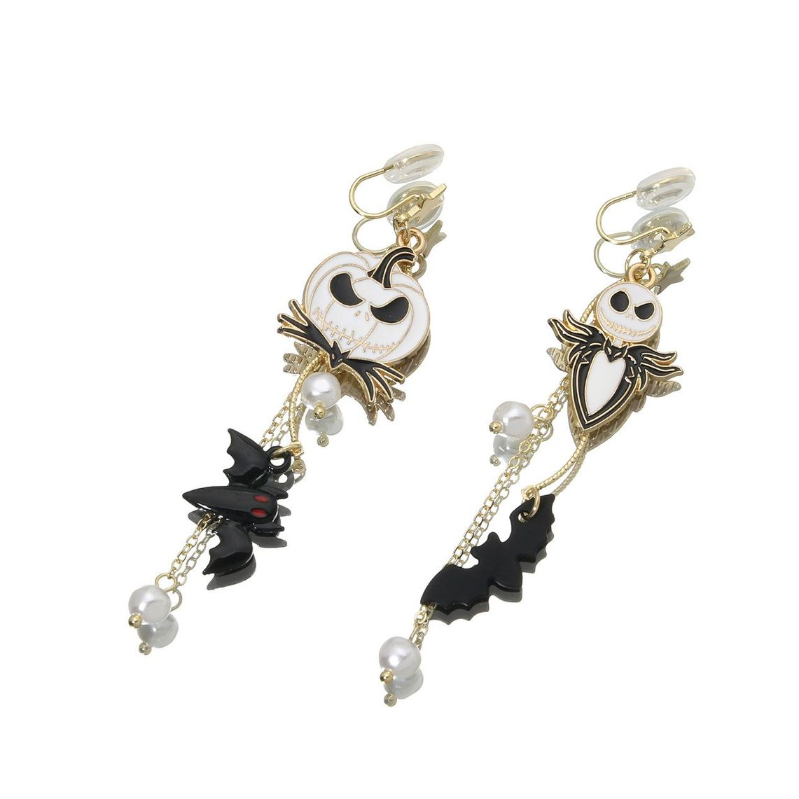 Gothic Halloween Pumpkin Ghost Earrings