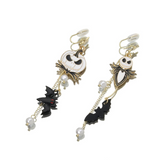 Gothic Halloween Pumpkin Ghost Earrings