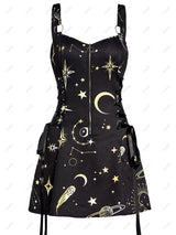 Halloween Print Backless Mini Dress - Polyester