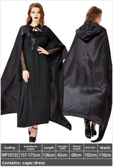 Halloween Witch Costume Dress - Cotton