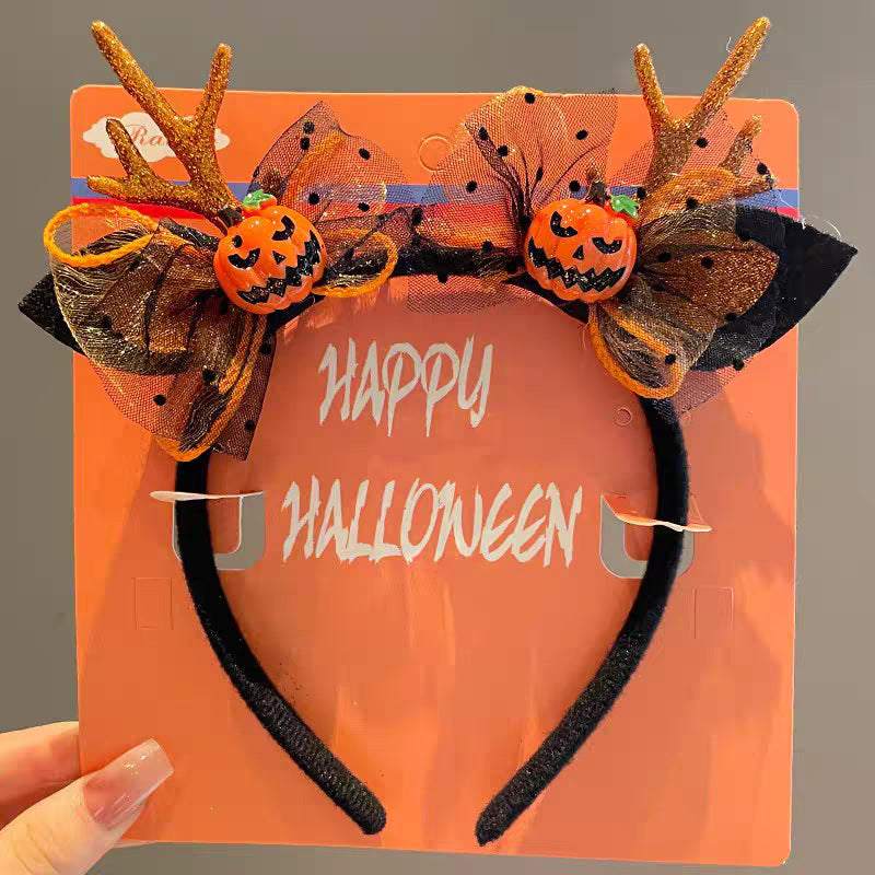 Halloween Pumpkin Headband and Hair Accessories