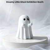 Cartoon Ghost Figurine Halloween Christmas Decor - Resin