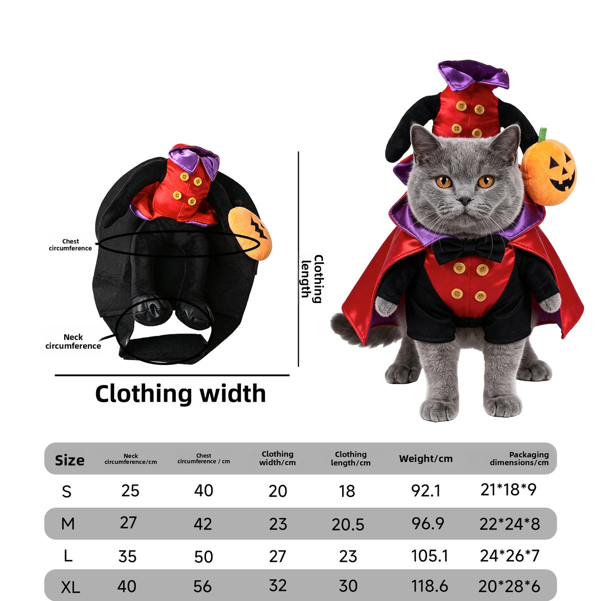 Pet Halloween Costume - Cotton